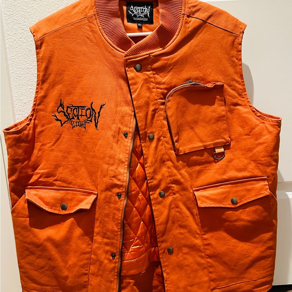 Section 8 Orange Polyester Vest XL